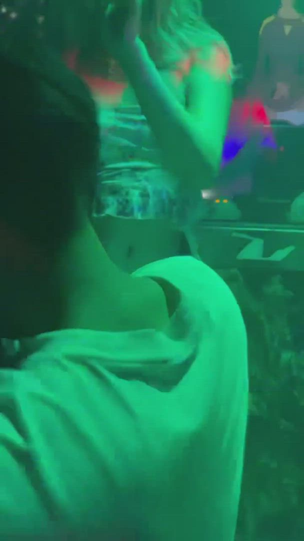 Oriental chinese Clothed Club fine Dress Nightclub stunning sweet Public Porn GIF