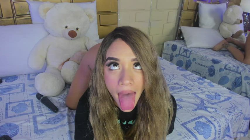 18 Years old Ahegao ass humongous behind monstrous melons blondy Camgirl pretty teenie Porn GIF