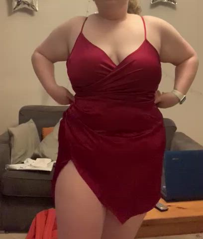 BBW huge behind big melons yellow-haired Chubby Curvy Dress OnlyFans thick Porn GIF