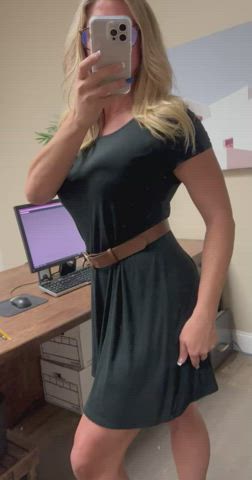 Office Secretary Tease Porn GIF